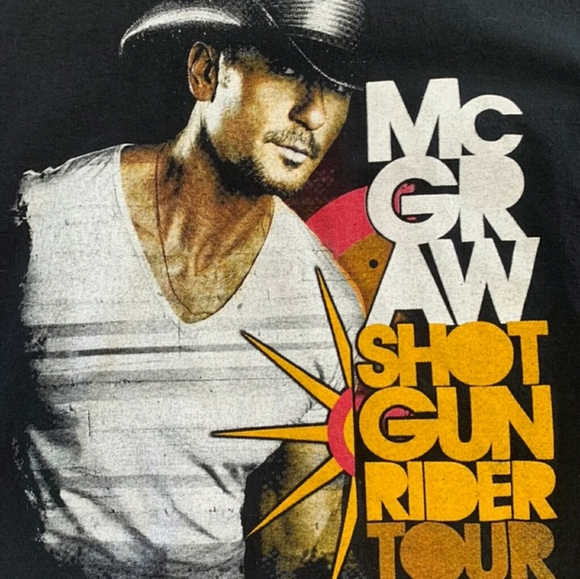 Tim McGraw shotgun rider tour large tee - Picture 2 of 5